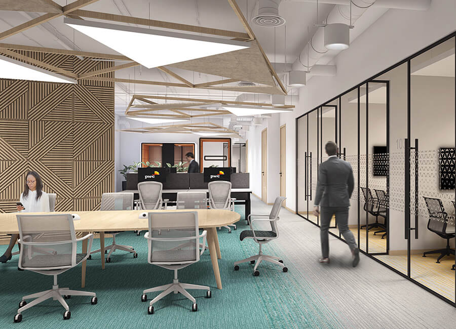 PWC Level 23 & 24 at Al Raya Tower, Kuwait