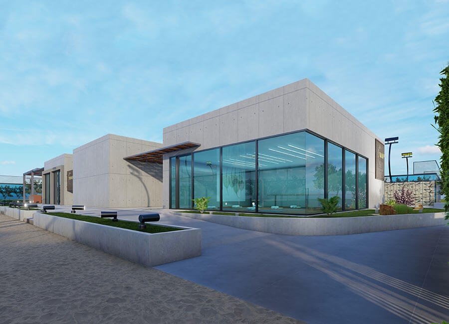 Tennis Padel Courts at Mamsha Saadiyat Island