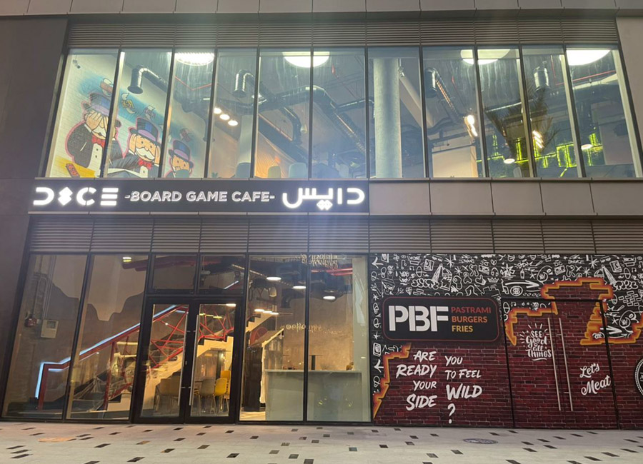 Dice Board Game Café at Sheika Fatima Park