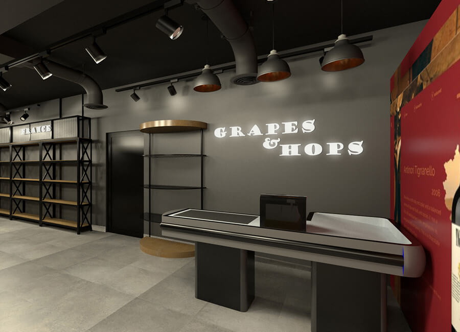 Grapes & Hops at Water Edge